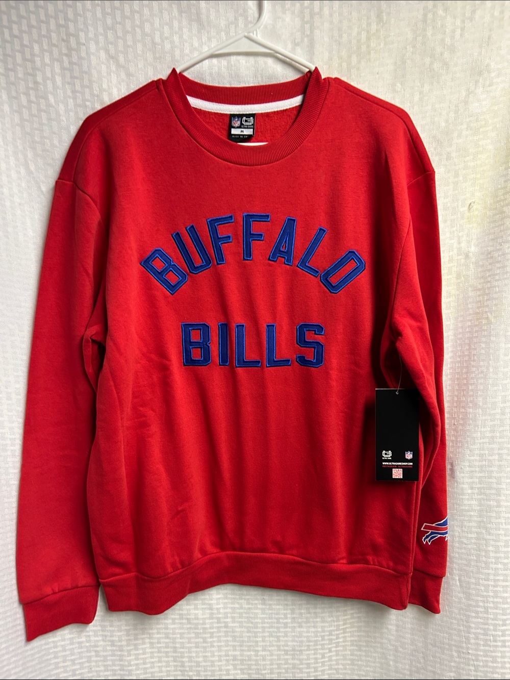 Men's Buffalo Bills Red Crewneck Sweatshirt